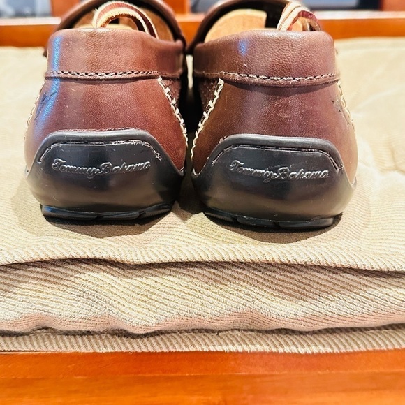 Tommy Bahama Orson Venetian Woven Leather Drivers. - Picture 12 of 14
